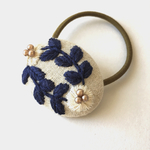 OHANA刺繍 ヘアゴム  レース
