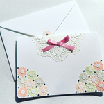 再販 小花のメッセージカード❁︎封筒付❁︎ピンク