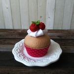 カップケーキ（クランベリー）☆フェルトスイーツBOX