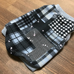 犬服＊秋冬 フレブル  小型犬タンクトップ グランジデニム ブラック