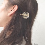 かすみ草❁ヘアクリップ[ホワイト]