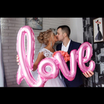 風船 バルーン Love 105cm　ピンク　前撮り