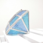 blue brilliant ステンドグラス＊アクセサリーケース＊