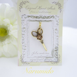 送料無料♯ ☆ハサミ×ハート☆ピアス（チタンポストピアス）片耳用  ハンドメイド