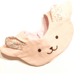 【再販】もこもこどうぶつスタイ(うさぎピンク)