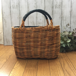 シンプルかごバッグ紅籐