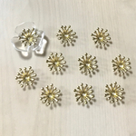 GOLD FLOWER BEADS CAP PARTS