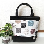 ★ゆとゆは様オーダー品★ミニトート 大きな水玉模様