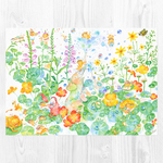 A4 ハミングの森 アートプリント（複製画）FA4-0249