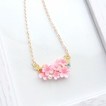 桜のネックレス *つまみ細工*
