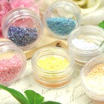 ミルキー ホログラム6色セット★約1ｍｍ★ネイル レジン封入 デコパーツ パウダー
