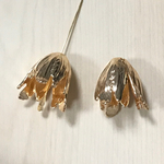 GOLD FLOWER BEADS CAP PARTS