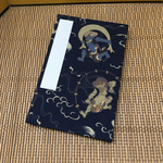 紺色 風神 雷神柄/御朱印帳【大】