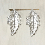 VINTAGE CLEAR LEAF BEADS CHARM PARTS
