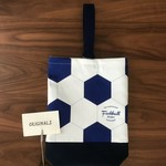 再再販⭐再販⭐サッカーボール柄×紺色シューズケース(入園入学グッズ)(入園入学準備)