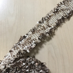 TWEED BROWN MIX RIBBON TAPE BRAID PARTS