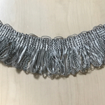 GRAY FRINGE TASSEL RIBBON TAPE BRAID PARTS