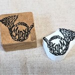 消しゴムはんこ★楽器お名前はんこ（ホルン）