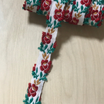 EMBROIDERY FLOWER ROSE RIBBON TAPE BRAID PARTS