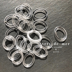 【25×20mm 10個】  アクリル クリア フープ アンティーク 枠