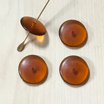 VINTAGE TOPAZ ROUND DISC SPACER BEADS