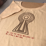 期間限定・箸墓古墳線画Tシャツ データ記載バージョン