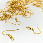 フックピアス 《イエローゴールド》 100pcs以上