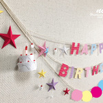 【n様オーダー品】cute*なお誕生日ガーランド★ピンク☆