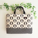 シロクマ LOVE&PEACE☆ キルティングレッスンバッグ