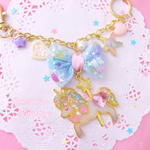 リボン　ファンタジー　バックチャーム ユニコーン