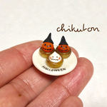 かぼちゃとお化けのチーズタルト(ハロウィン)