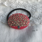 Kasumi grass 刺繍ヘアゴム4.5 ブローチへ変更可能