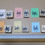 選べる2個セット：フレブル君の消しゴムはんこ