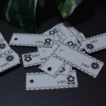 【定型郵便送料込】プライスタグ◆ガーリーフラワー
