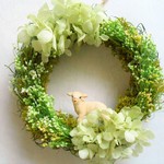 花咲く草原のこひつじリース