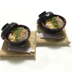 hand made ミニチュアドールハウス 3色丼再販