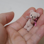 3.4cm ミニミニ クマちゃん (ピンク)