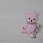 5.5cm ビスコースのミニクマちゃん (パステルピンク)