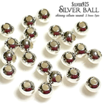 【◆silver925製◆】スターリングシルバー アクセントボール【ポイントやスペーサーに✧】約2.5mm珠 ⭐️７個セット⭐️【ワンランク上の作品に✧】