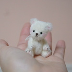 5.5cm ほわほわミニクマちゃん (ホワイト)