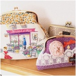 Y様オーダー　ぽっこりガマ口バッグ＆じゃばらの通帳ポーチ＆スイーツ柄ポーチ