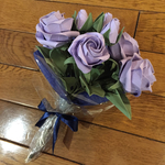 折り紙 薔薇 花束 薄紫