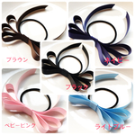 ❤️グログラン  リボンヘアゴム  卒業入学式にも♬