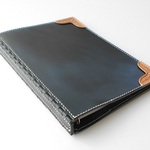 【cf16218c 様オーダー品】A5 レザー蝶番のシステム手帳 Navy