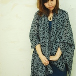 omake/indian cotton stole&pouch set/ 　no.4 uchuw