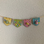 樹脂粘土 Happy Easterガーランド