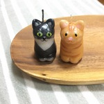 ＊matsu-momo様専用ページ＊ねこ キャンドル【茶トラ&黒】