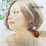 No.B0105 リング×フレークビーズアンティーク ピアス / イヤリング