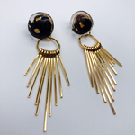 1点物☆modern cabochon＊gold tassel