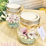 SAKURA -snow blue lagoon- 【本物の桜】すぐ発送できます！